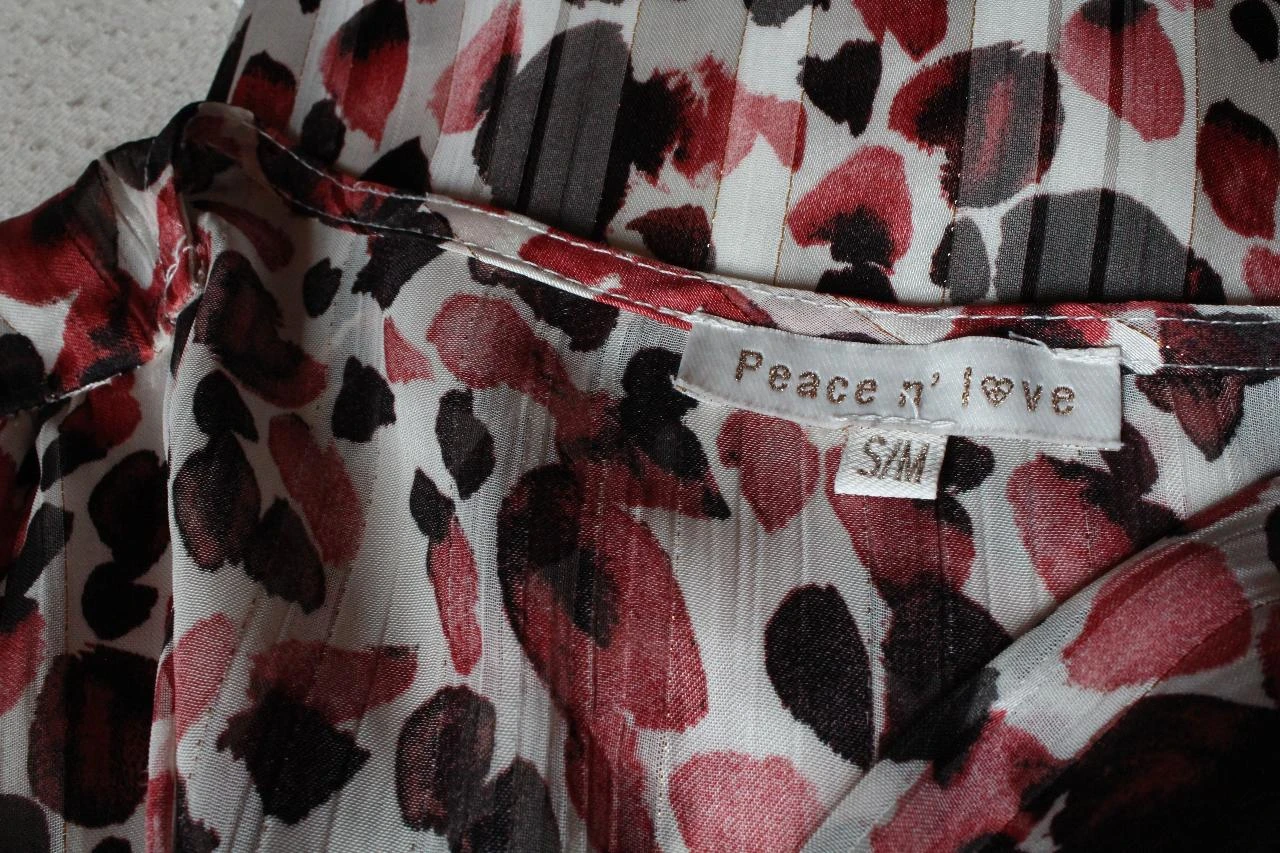 Robe style pois imprimée rose Peace n' Love – photo 6